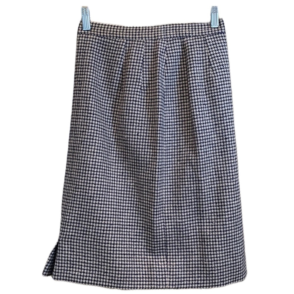 Pendleton | Vintage Houndstooth Wool Pencil Fully… - image 1